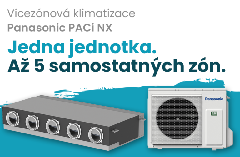 Vícezónová kanálová klimatizace panasonic PACi NX